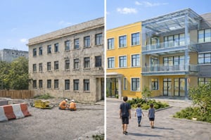 Riqualificazione di edificio scolastico con metodologia BIM